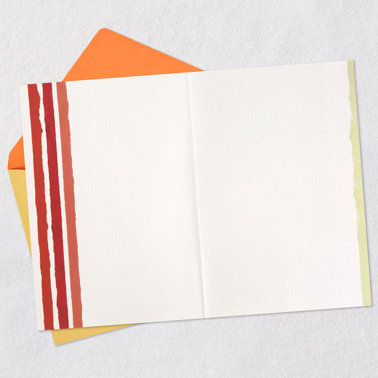 Hallmark Rainbow Layer Cake Blank Birthday Card