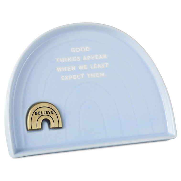 Hallmark Rainbow-Shaped Trinket Dish With Token