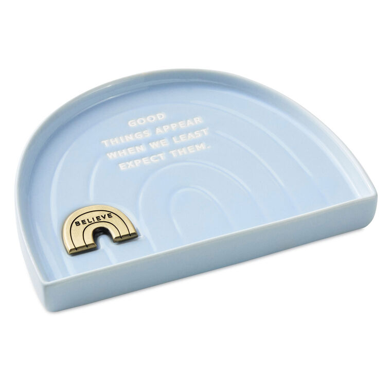 hallmark Rainbow-Shaped Trinket Dish With Token