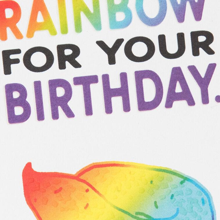 Hallmark Rainbow Unicorn Poop Funny Birthday Card