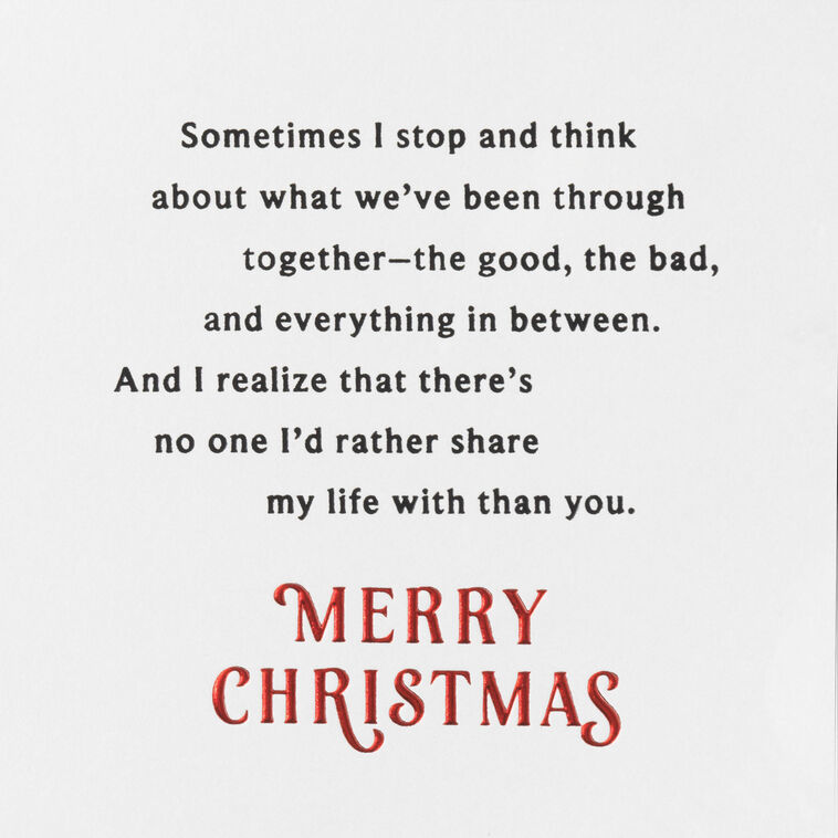 Hallmark Real Love Christmas Card For Husband
