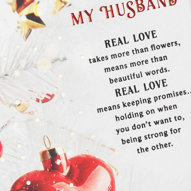 Hallmark Real Love Christmas Card For Husband