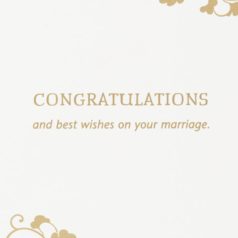 Hallmark Red And Gold Lanterns Wedding Card