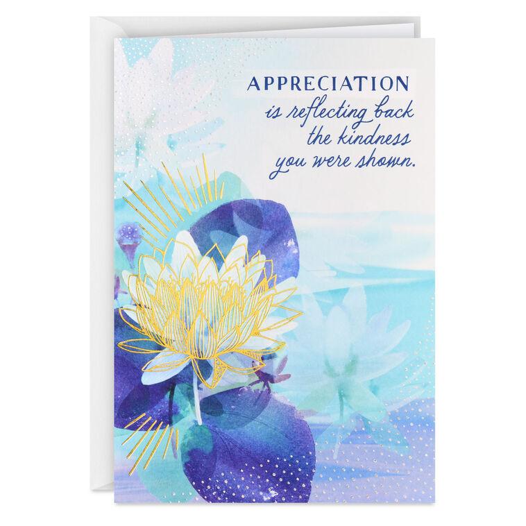 hallmark Reflecting Kindness Thank-You Card