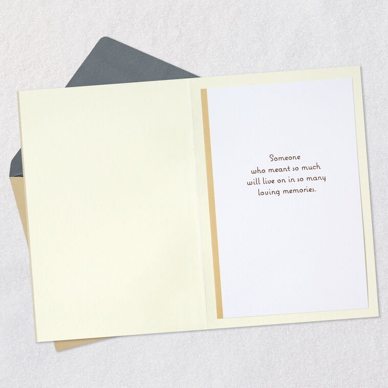 Hallmark Remembered With Love Sympathy Card