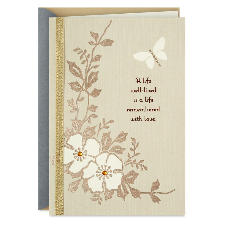 hallmark Remembered With Love Sympathy Card