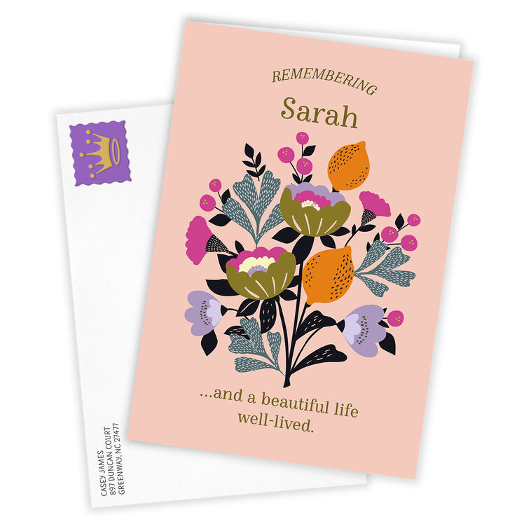 Hallmark Remembering Custom Sympathy Card