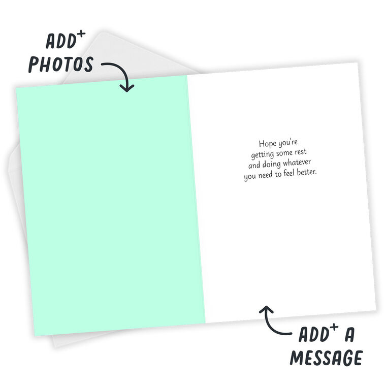 Hallmark Rest And Feel Better Custom Get Well Card