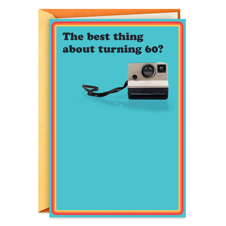 hallmark Retro Camera Funny 60th Birthday Card