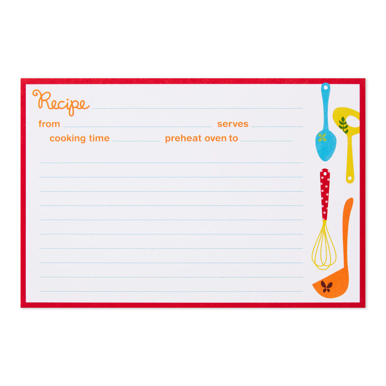 hallmark Retro Recipe Cards