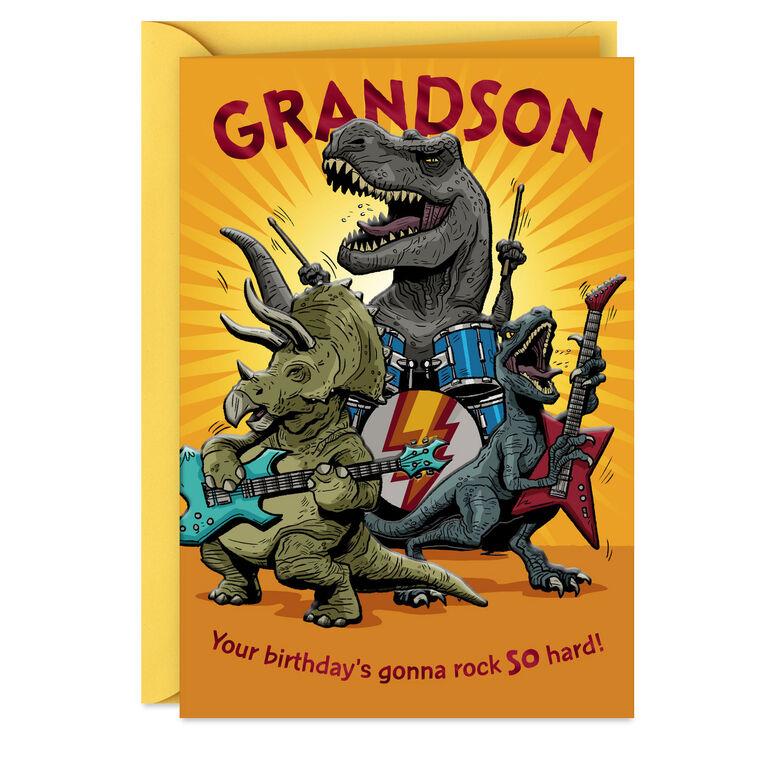 hallmark Rock Out Birthday Card for Grandson