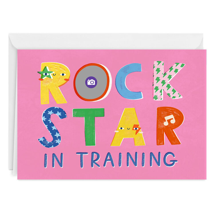 Hallmark Rock Star In Training Custom Card