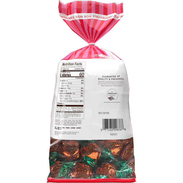 Hallmark Russell Stover Strawberry Bon Bons 12 Oz