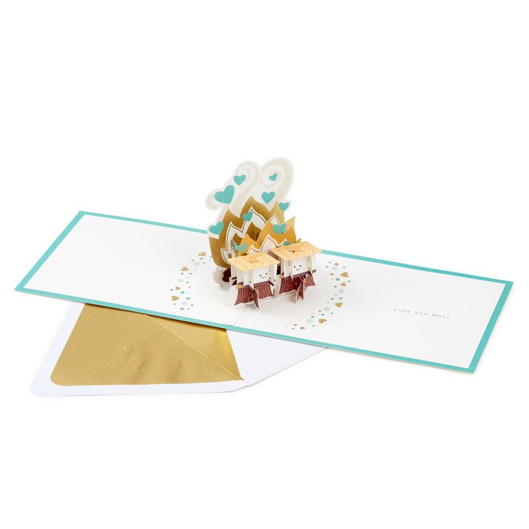 Hallmark S'mores Campfire Pop-Up Love Card