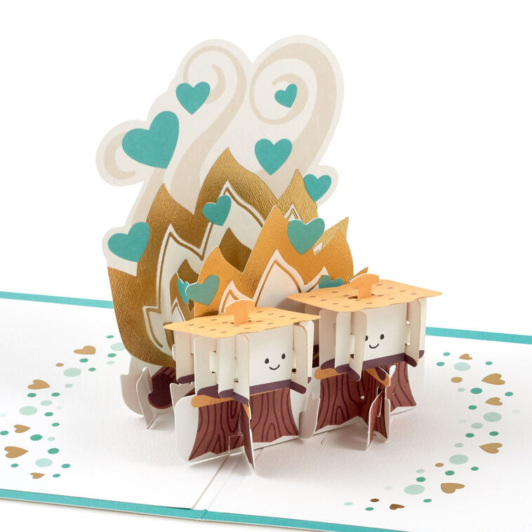 hallmark S'mores Campfire Pop-Up Love Card