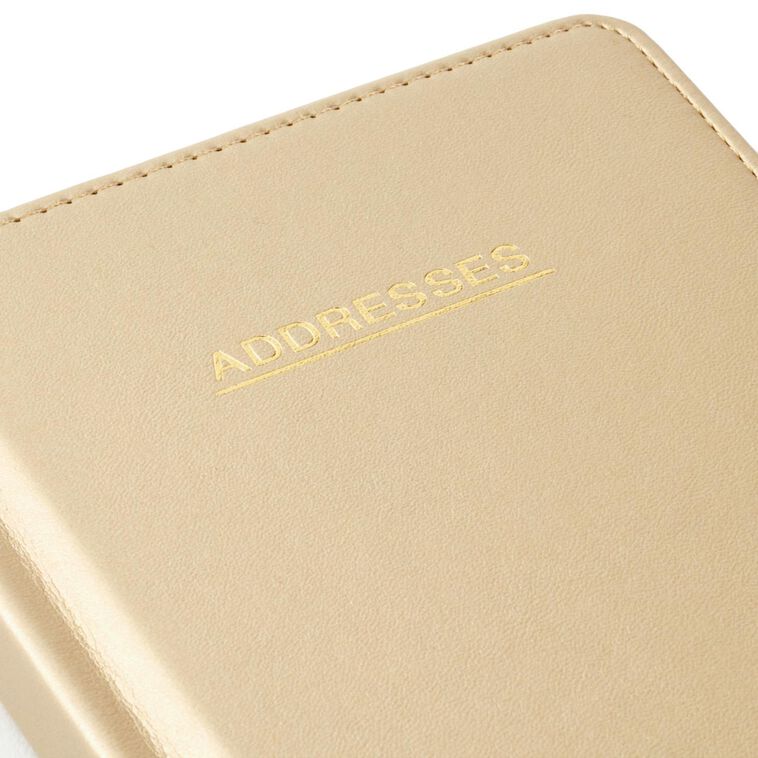 Hallmark Satin Gold Address Book