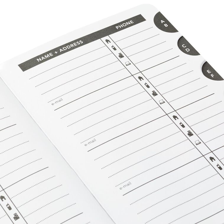 Hallmark Satin Gold Address Book