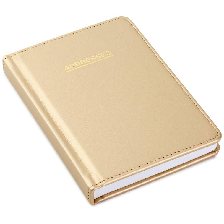 hallmark Satin Gold Address Book