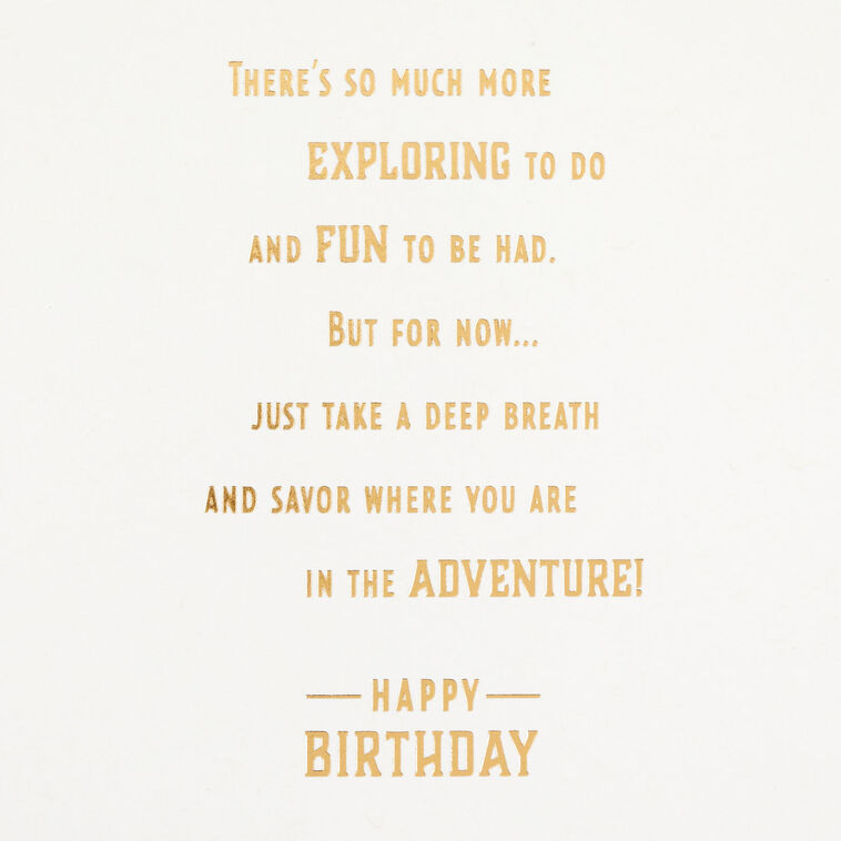 Hallmark Savor The Adventure 65th Birthday Card