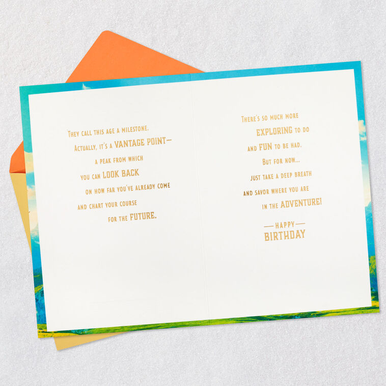 Hallmark Savor The Adventure 65th Birthday Card