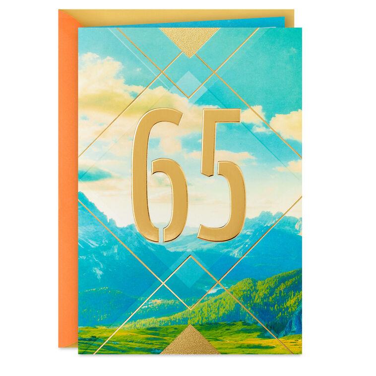 hallmark Savor the Adventure 65th Birthday Card