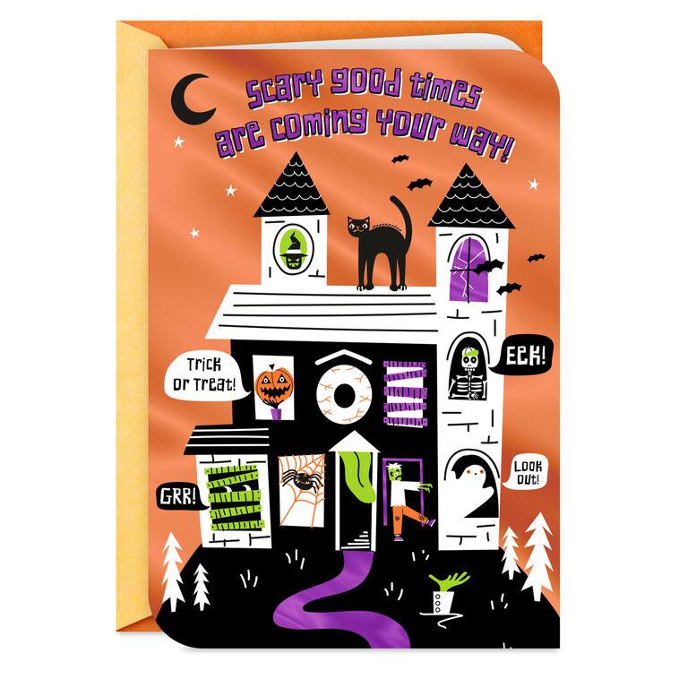 hallmark Scary Good Times Halloween Card for Kids