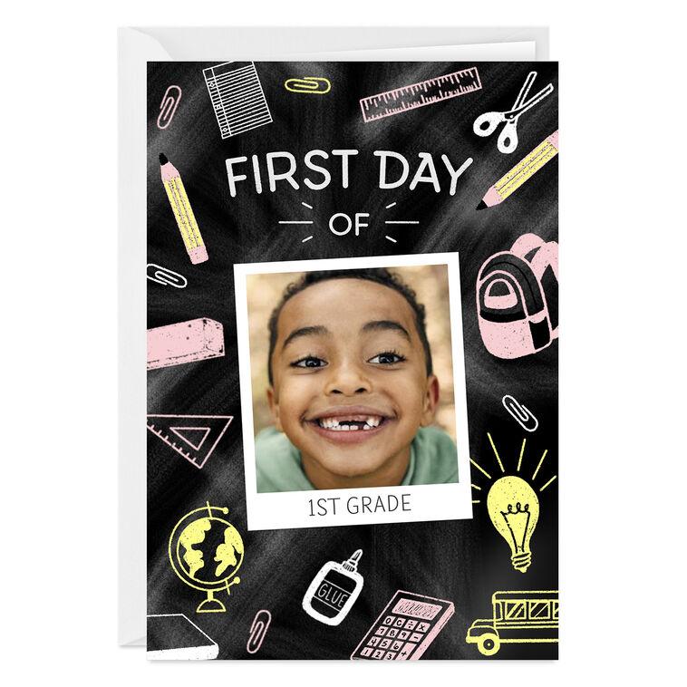 hallmark School Design Icons Custom Card for Kid