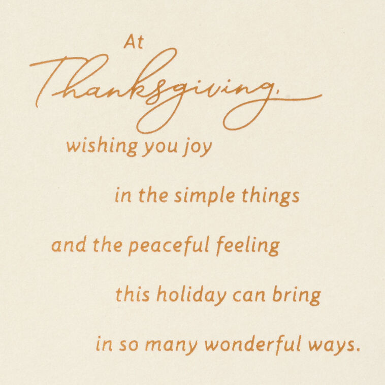 Hallmark Season Of Gratitude Thanksgiving Card