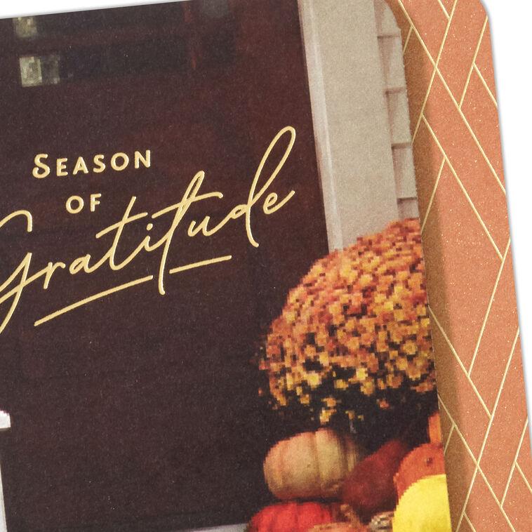 Hallmark Season Of Gratitude Thanksgiving Card