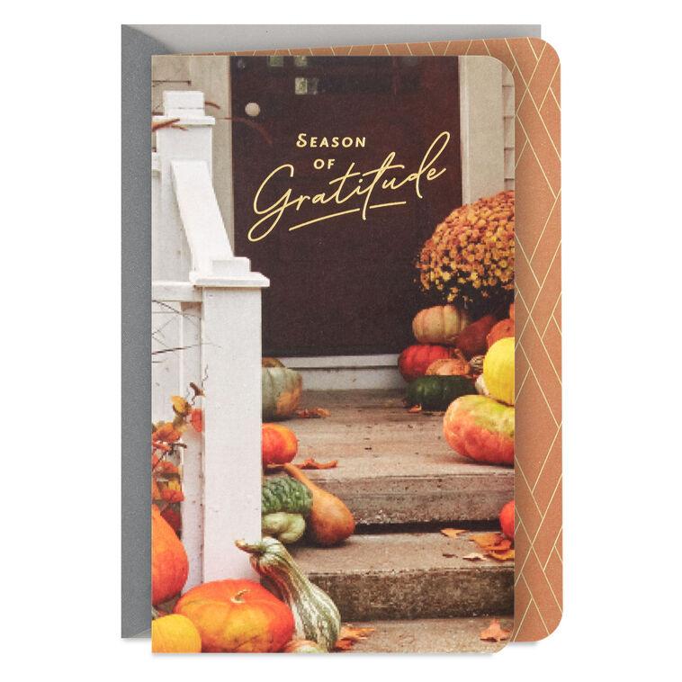 hallmark Season of Gratitude Thanksgiving Card