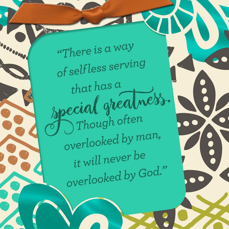 Hallmark Selfless Servant Religious Card