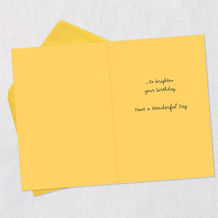 Hallmark Sending You Sunny Thoughts Birthday Card