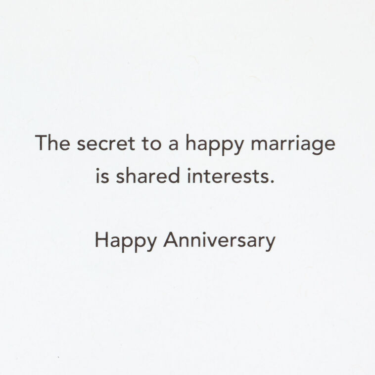 Hallmark Shared Interests Funny Anniversary Card