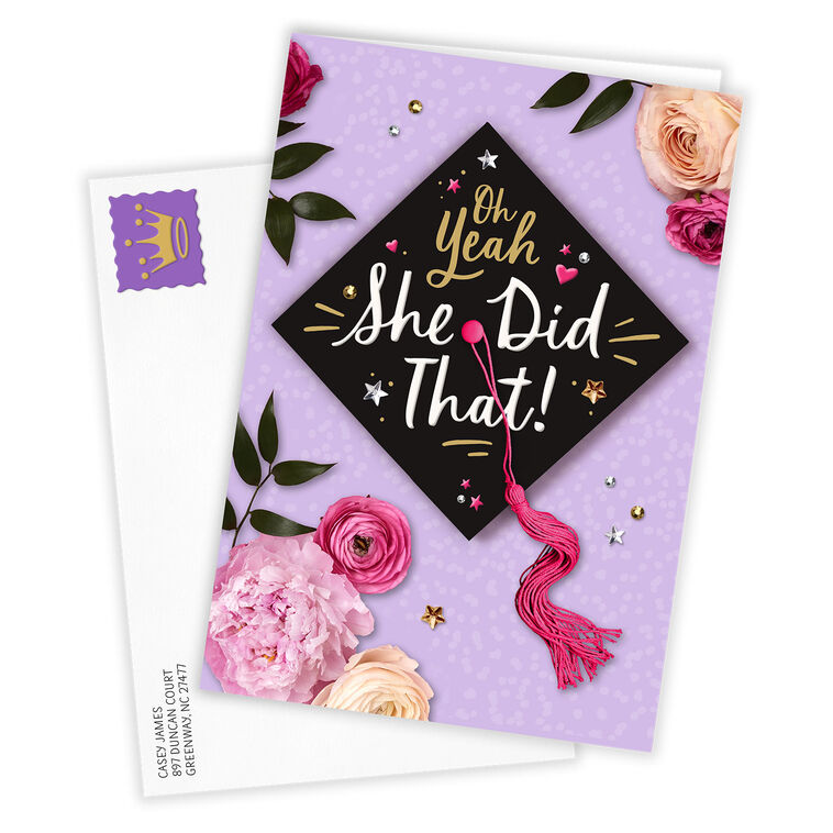 Hallmark She Did That Custom Graduation Card