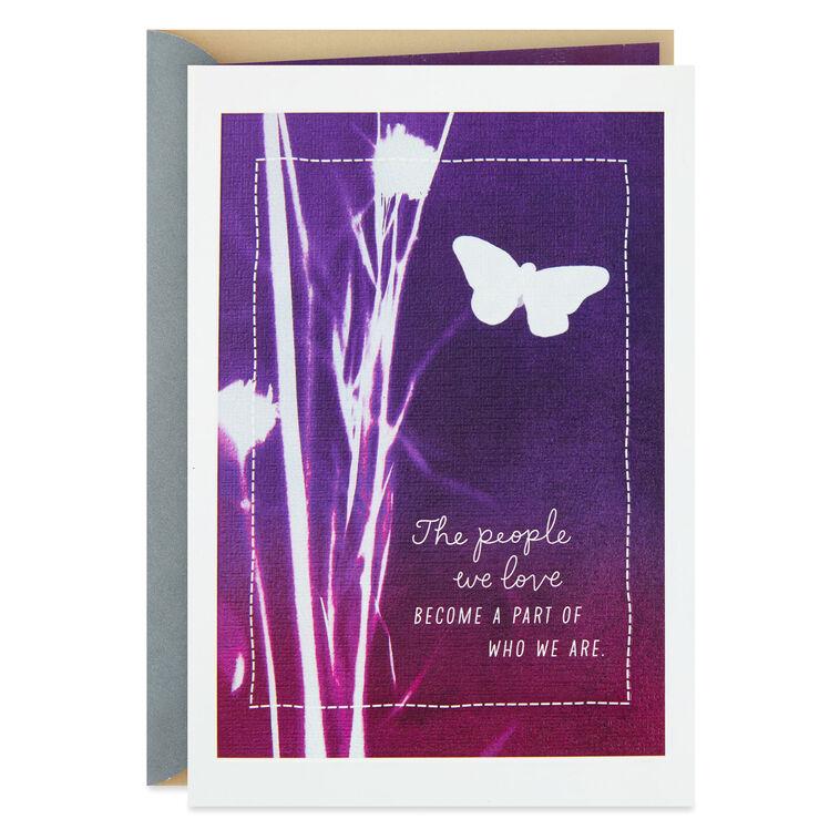 hallmark Shibori Butterfly Sympathy Card