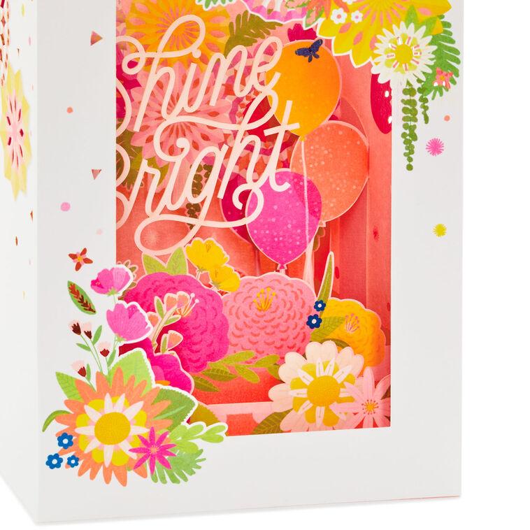Hallmark Shine Bright 3D Pop-Up Birthday Card