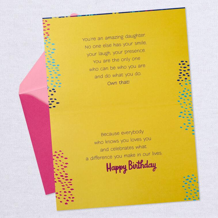Hallmark Shine Confetti Birthday Card For Daughter
