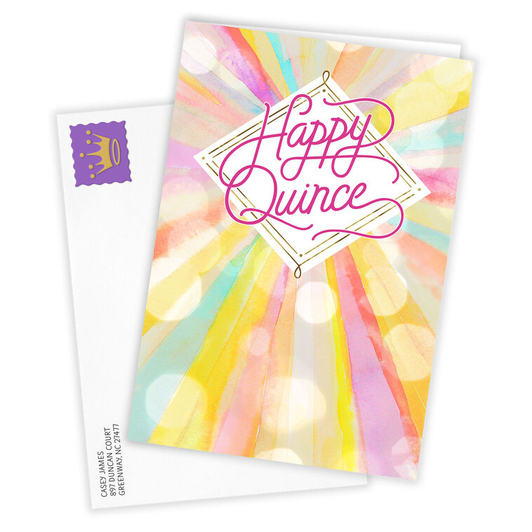 Hallmark Shine Your Light Custom Quinceañera Card