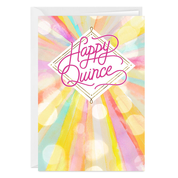 hallmark Shine Your Light Custom Quinceañera Card