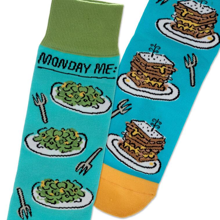 Hallmark Shoebox Monday Vs. Friday Funny Crew Socks