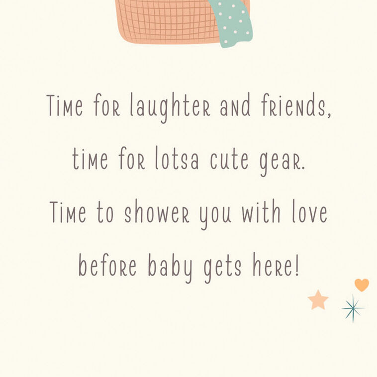 Hallmark Showered With Love Baby Shower Card