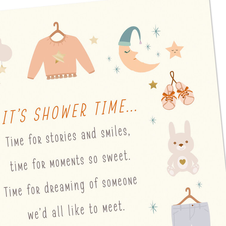 Hallmark Showered With Love Baby Shower Card