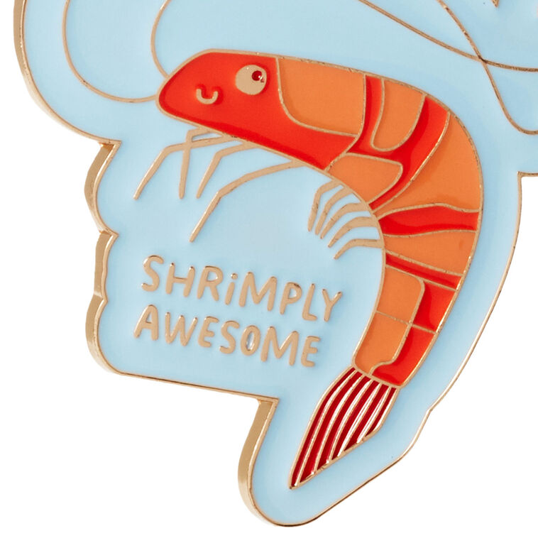 Hallmark Shrimply Awesome Shrimp Charm Keychain