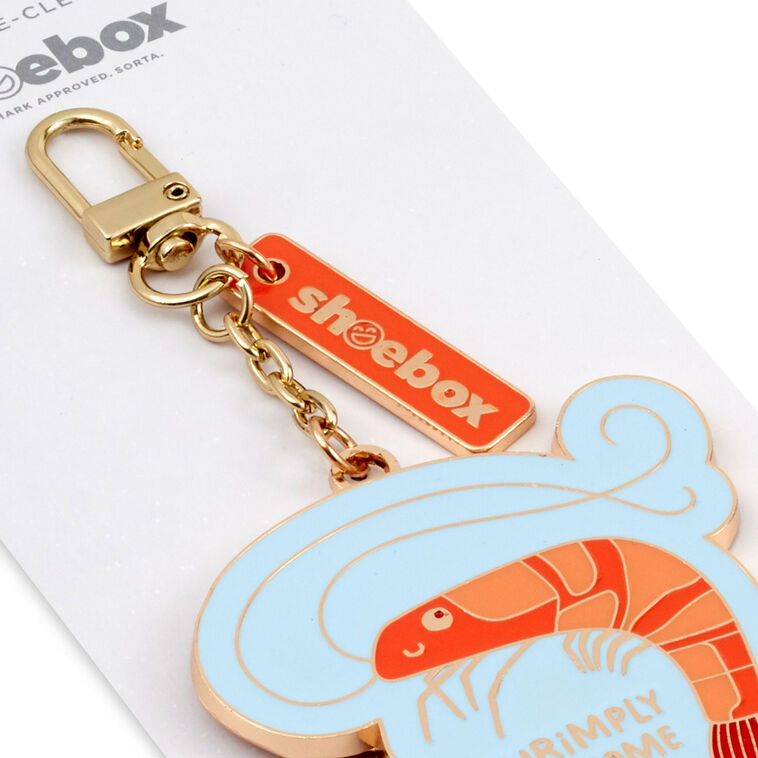 Hallmark Shrimply Awesome Shrimp Charm Keychain