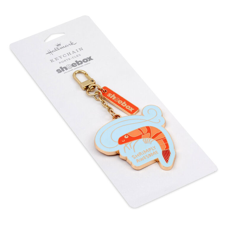 Hallmark Shrimply Awesome Shrimp Charm Keychain