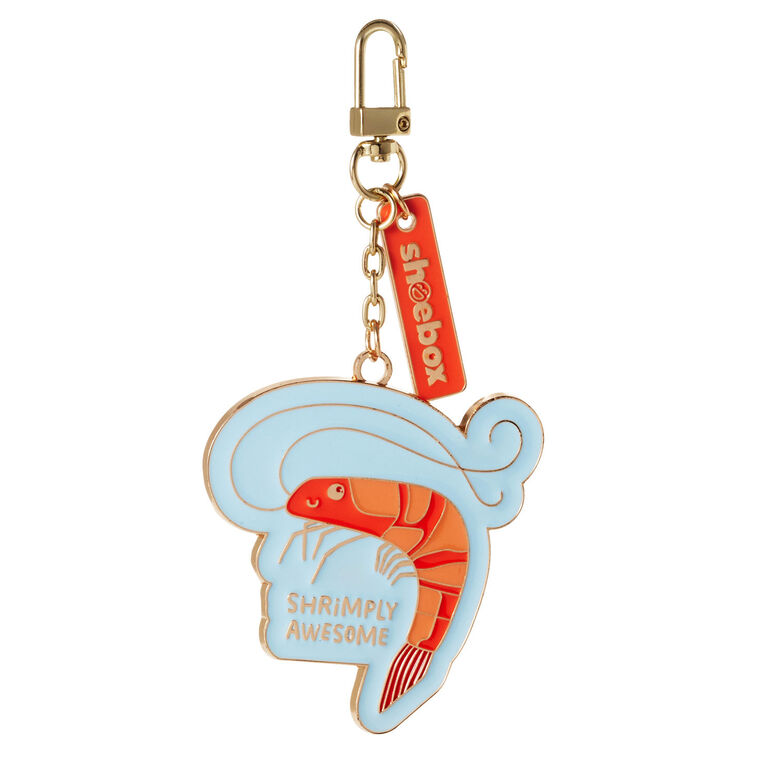 hallmark Shrimply Awesome Shrimp Charm Keychain