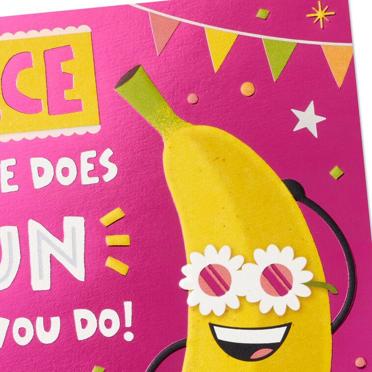 Hallmark Silly Banana Birthday Card For Niece