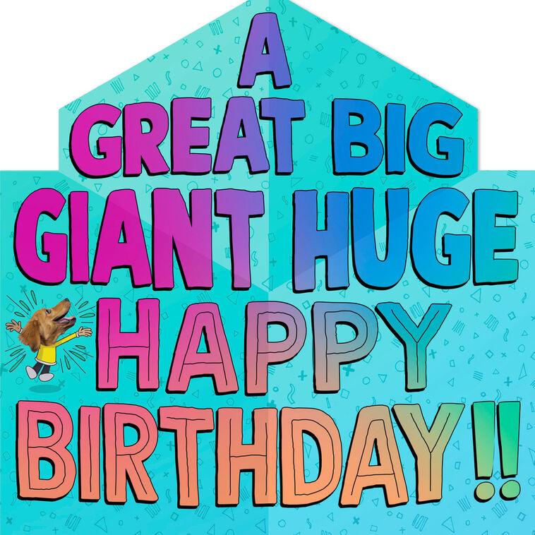 Hallmark Silly Dog Funny Pop-Up Birthday Card