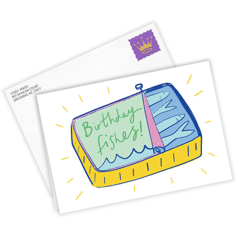Hallmark Silly Sardines Funny Custom Birthday Card