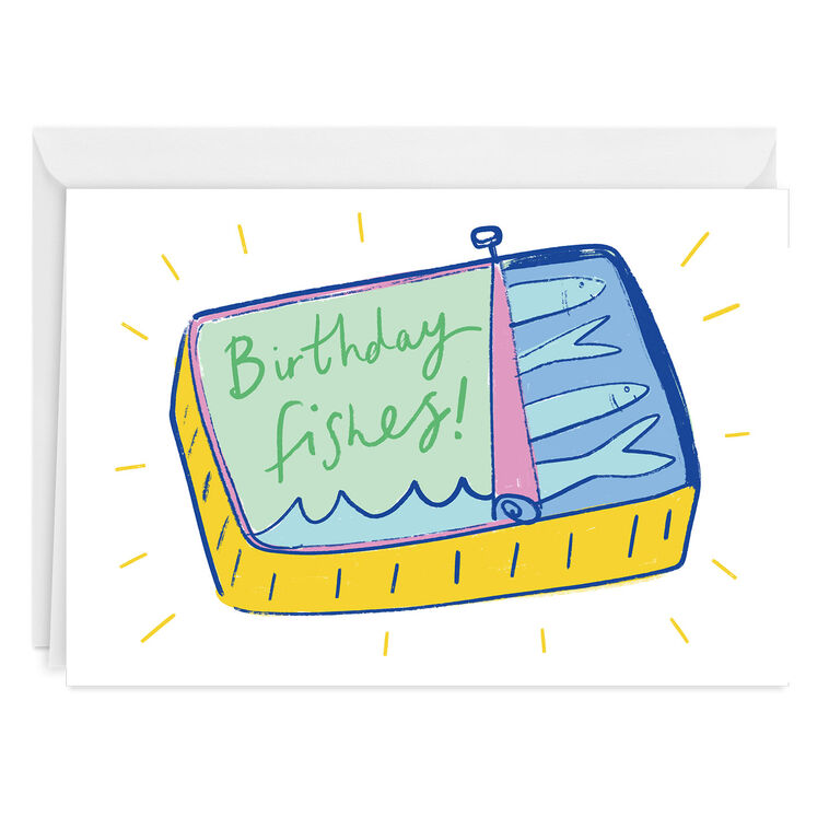 hallmark Silly Sardines Funny Custom Birthday Card